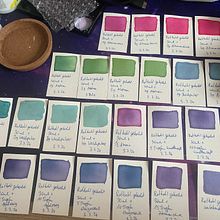 Mein Abschlussprojekt für den Kurs: Flüssige Aquarellfarben und pflanzliche Tinten selber herstellen. Arts, Crafts, Fine Arts, Painting, Watercolor Painting, DIY, and Color Theor project by Diana Eckstein - 07.04.2024