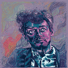 Mi proyecto del curso: Retrato de Cerati. Projekt z dziedziny Trad, c, jna ilustracja, Ilustracja c i frowa użytkownika Carolina Peralta - 02.07.2024