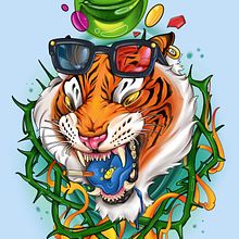 Mon projet du cours : Illustration numérique avec Procreate. Ilustração tradicional, Desenho, Ilustração digital, e Desenho digital projeto de Christopher Obando - 05.06.2024