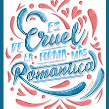 "Maquillaje (De la forma más romántica)": Introducción al lettering con Procreate. Lettering, Digital Lettering, and 3D Lettering project by Alberto Ruiz - 07.05.2024