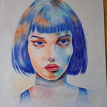 Mi proyecto del curso: Dibujo de retratos llamativos con lápices de colores. Drawing, Portrait Drawing, Sketchbook, and Colored Pencil Drawing project by Jesús candelas - 07.06.2024