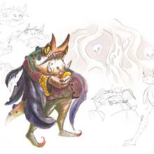 My project for course: Fantasy Drawings in Graphite and Watercolor: A Field Guide. Character Design, Painting, Pencil Drawing, Drawing, and Watercolor Painting project by lizard151r - 06.05.2024