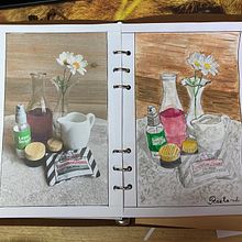 Mijn project van de cursus: Eigentijds stillevens creëren met aquarel. Un proyecto de Ilustración tradicional, Pintura y Pintura a la acuarela de Roeland - 07.07.2024