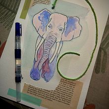 My project for course: Animal Illustration: Capturing Wildlife in a Sketchbook. Un progetto di Illustrazione tradizionale, Collage, Sketchbook e Illustrazione naturalistica di Marie Junde - 08.07.2024
