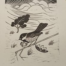 First try with Lino printing!. Traditional illustration, Arts, Crafts, Fine Arts, Printing & Ink Illustration project by hays_deborah - 07.08.2024