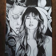 Mi proyecto del curso: Dibujo artístico con tinta. Un progetto di Illustrazione tradizionale, Disegno, Disegno artistico e Illustrazione con inchiostro di Carlos Adrián De La Paz Almaraz - 09.07.2024