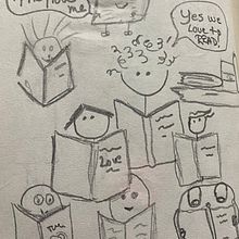 Reading inpires: Mi proyecto del curso: Sketching diario: desarrolla tu visión artística. Traditional illustration, Sketching, Creativit, Drawing, and Sketchbook project by Amelia Acevedo - 07.09.2024
