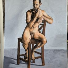 My project for course:  Realistic Figure Painting with Acrylic and Oil. Fine Arts, Realistic Drawing, Acr, lic Painting, Oil Painting, and Figure Drawing project by Gaëtan Dehaese - 07.09.2024