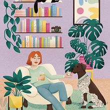 My project for course: Colorful Digital Illustration in Procreate. Traditional illustration, Drawing, Digital Illustration, and Digital Drawing project by Anastasiia - 07.06.2024
