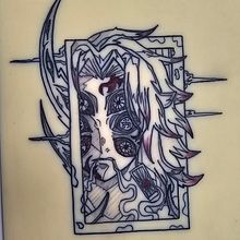 Mi proyecto del curso: Ilustración de tatuajes blackwork desde cero. Traditional illustration, Drawing, Digital Illustration, Tattoo Design, and Digital Drawing project by christopherarrieta35 - 07.09.2024