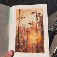 Expressive Watercolor Painting: Final project part 1. Un progetto di Belle arti, Pittura e Pittura ad acquerello di eoinod - 10.07.2024