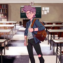 School Visual novel Character. Un progetto di Illustrazione digitale di James Smith - 11.07.2024