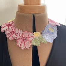 Mon projet du cours : Broderie à la machine à coudre. Accessor, Design, Fashion Design, Embroider, Sewing, Fiber Arts, Botanical Illustration, and Textile Design project by la_k - 07.11.2024