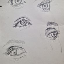 Meu projeto do curso: Caderno de retratos: explore o rosto humano. Een project van  Schetsen,  Tekening,  Portrettekening,  Artistieke tekening y Sketchbook van Monica Martins - 11.07.2024
