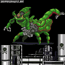SCORPION MECHANICAL BOSS PIXEL ART ANIMATION . Animation, 2D Animation, Programming, and Animated Illustration project by Daniel --- - 09.05.2023
