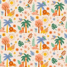 My project for course: Designing for Kids: Create Playful Patterns. Traditional illustration, Product Design, Pattern Design, Digital Illustration, and Children's Illustration project by Lauriane Bohémier - 07.13.2024