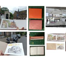 My project for course: Sketchbook Design and Binding. Traditional illustration, Arts, Crafts, Bookbinding, DIY, and Sketchbook project by y7dfcnx8rv - 07.13.2024