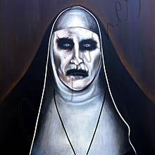 La Monja. Un progetto di Belle arti, Pittura, Creatività e Pittura acrilica di César Garrido Limones - 13.07.2024