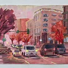 My project for course: Gouache Painting of Urban Landscapes. Un projet de Illustration traditionnelle, Peinture , et Peinture gouache de ancapatron - 13.07.2024