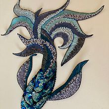 Mon projet du cours : Introduction à la broderie au crochet de Lunéville. Fashion Design, Embroider, and Textile Design project by Hélène Rose - 07.16.2024