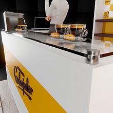 Stand Chocolate Cortés y Hermanos. 3D, Motion Graphics, Design, Advertising, Accessor, Design, Architecture, Art Direction, Br, ing & Identit project by Ernesto Torres - 07.16.2024