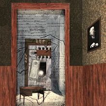 Collage inspired by Jorge Luis Borges's short story "The Aleph." Mixed media, 56x83cm Ein Projekt aus dem Bereich Collage von Isabel Potworowski - 17.07.2024