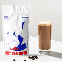 Muay Thai Coffee. Packaging, Logo Design, and Vector Illustration project by Marina Zakharova - 07.17.2024