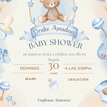 Invitacion baby shower. Ilustração tradicional, Eventos, e Multimídia projeto de Angie Diaz - 17.07.2024