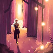 Meu projeto do curso: Ilustrações fantásticas com Procreate. Projekt z dziedziny Trad, c, jna ilustracja, Ilustracja c, frowa, R, sunek c i frow użytkownika Let - 17.07.2024