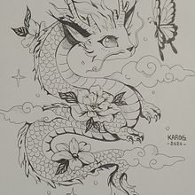 Dragão bebe. Un progetto di Illustrazione tradizionale, Bozzetti, Creatività, Disegno a matita e Disegno di Karol Nascimento - 18.07.2024