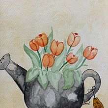 Mi proyecto del curso: Técnicas modernas de acuarela. Un proyecto de Ilustración tradicional, Bellas Artes, Pintura y Pintura a la acuarela de Lili Ramírez - 18.07.2024