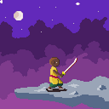 Mi proyecto del curso: Introducción al diseño de personajes en pixel art. Un progetto di Character design, Videogiochi, Pixel art e Progettazione di videogiochi di Leonardo Escobar - 17.07.2024