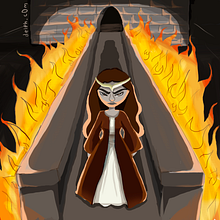 Reina maquiavélica. Digital Illustration, and Character Design project by Delfina Luna - 07.19.2024
