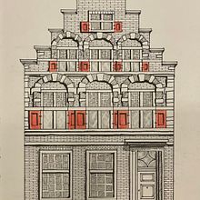My final project: Steenschuur house in Leiden.. Un progetto di Disegno a matita, Disegno, Disegno artistico e Illustrazione architettonica di Dario Santonico Pasticciologo - 18.07.2024