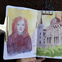 My project for course: Artistic Watercolor Sketching: Dare to Express Your Ideas. Traditional illustration, Sketching, Creativit, Drawing, Watercolor Painting, and Sketchbook project by Катерина Захаренко - 07.20.2024
