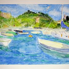My project for course: Watercolor Techniques for Painting Seascapes. Un proyecto de Pintura, Pintura a la acuarela e Ilustración naturalista				 de Bernhard Ebbinghaus - 20.07.2024