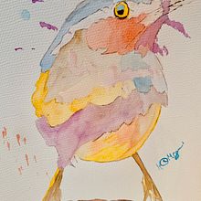 My project for course: Artistic Watercolor Techniques for Illustrating Birds. Traditional illustration, Watercolor Painting, Realistic Drawing, and Naturalistic Illustration project by Heidi McGuigan - 07.20.2024