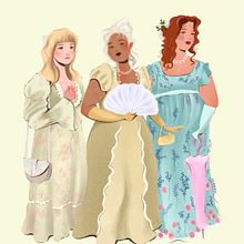 NYC Bridgerton Promenade - Character Design. Un progetto di Illustrazione digitale, Character design e Illustrazione di moda di Alicia Phen - 16.06.2024