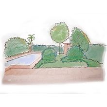 Mi proyecto del curso: Diseño de espacios verdes para tu casa - Casa Moreno. Paisagismo, Design floral e vegetal, e Design de espaços projeto de Clara Sac - 21.07.2024