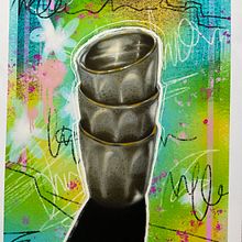 OneTwoThree cups. Arts, Crafts, Drawing, Digital Illustration, Digital Painting, and Digital Drawing project by Hanne Larsen - 07.23.2024