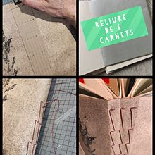 Mon projet du cours : Techniques de reliure : la couture apparente. Bookbinding, Arts, Crafts, Fine Arts, Paper Craft, Sewing, and DIY project by Elisabeth Grandjean - 07.23.2024