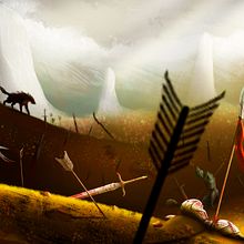 después de la batalla. Ilustração digital, Concept Art, Pintura digital, e Teoria da cor projeto de gere - 03.10.2022