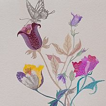 Mi proyecto del curso: Ilustración floral con gouache. Digital Illustration, Botanical Illustration, Gouache Painting, and Traditional illustration project by ESPERANZA MIQUEL PICÓ - 07.24.2024