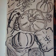 Trabajos del curso Técnicas de dibujo para principiantes: trabaja la observació. Un proyecto de Dibujo e Ilustración con tinta de Dani Nogués Otero - 24.07.2024