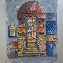 My project for course: Watercolor Urban Illustration: Portray your City. Painting, Drawing, Watercolor Painting, and Architectural Illustration project by Alexandra - 07.24.2024