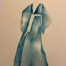 Mi proyecto del curso: Ilustración de moda con acuarela: silueta, color y fluidez. Traditional illustration, Watercolor Painting, and Fashion Illustration	 project by luisamoregar - 07.24.2024