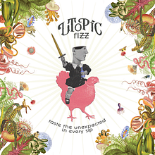 Utopic Fizz!. Traditional illustration, Collage, and Digital Illustration project by Natalia Carrillo Rubiano - 07.24.2024