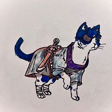 Ninja Pets. Traditional illustration, Drawing, Figure Drawing & Ink Illustration project by archadames - 07.25.2024