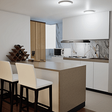 Diseño y Decoración del Apartamento 231, Conjunto Residencial Los Laureles- visualización arquitectónica. Architecture, and ArchVIZ project by Angel Felipe Osma Castellanos - 05.20.2024