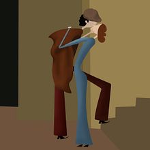 Mi proyecto del curso: Remake del pintor italiano Francesco Hayez "El beso". Un progetto di Illustrazione tradizionale, Character design, Illustrazione digitale, Illustrazione infantile e Narrativa di Jamilem Cordova Pichardo - 27.05.2021